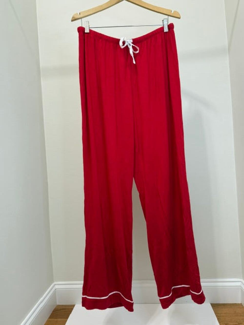 J.Crew Wide Leg Pajama Lounge Pants Red XL